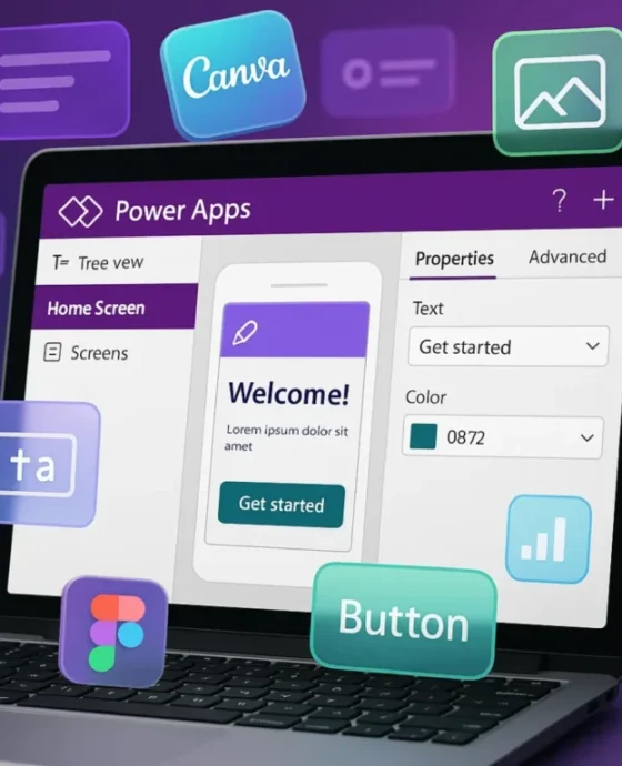 Figma and Canva Designs for Power Apps
